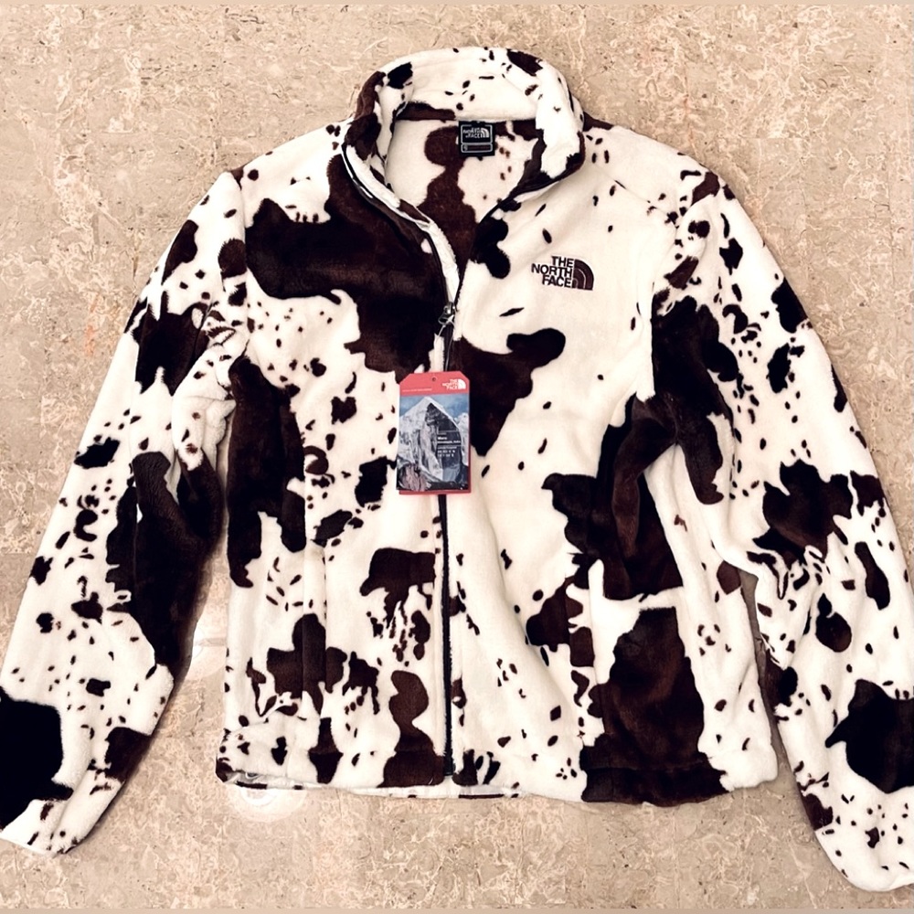 Brand New(NWTs)North Face - Ultra Rare/Sold Out Woman’s SM Cow Print Fleece $140